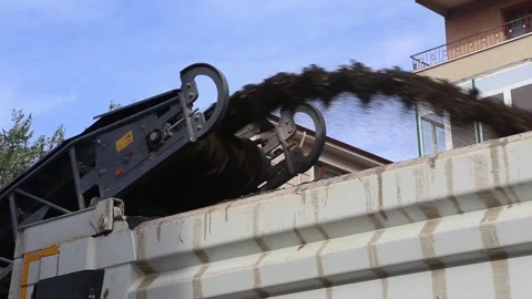 Removal Of Old Asphalt 005 Stock Footage 294083354