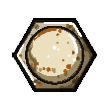 Removal rusty screw head pixel art vector illustration Ilustração Stock
