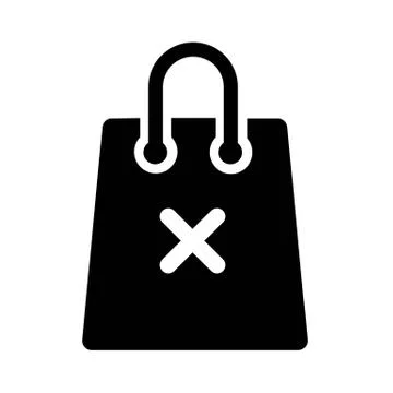 Remove From Bag Icon Vector Illustrazione stock