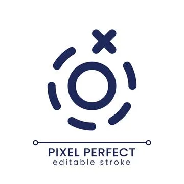 Remove breathe animation pixel perfect linear ui icon Stock Illustration