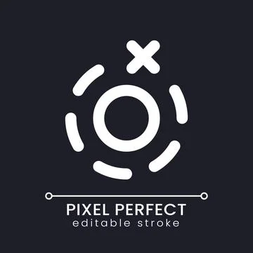 Remove breathe animation pixel perfect white linear ui icon for dark theme 스톡 일러스트