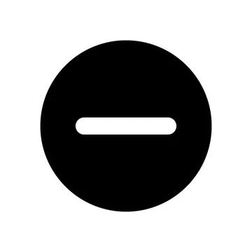 Remove button black glyph ui icon 스톡 일러스트