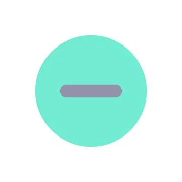 Remove button flat color ui icon 스톡 일러스트