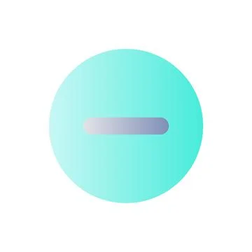 Remove button flat gradient color ui icon Illustrazione stock