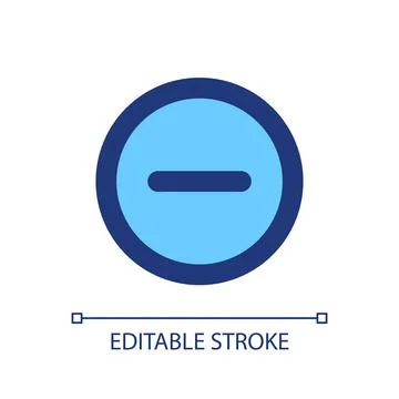 Remove button pixel perfect RGB color ui icon 库存插图