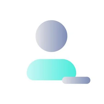 Remove contact flat gradient color ui icon イラスト素材