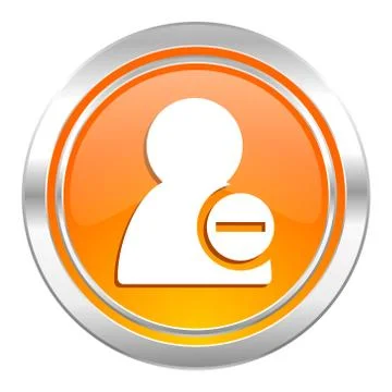 Remove contact icon. Stock Illustration