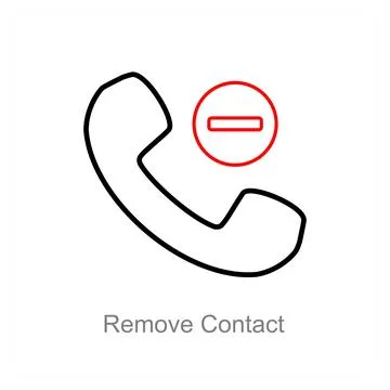 Remove Contact Stock Illustration