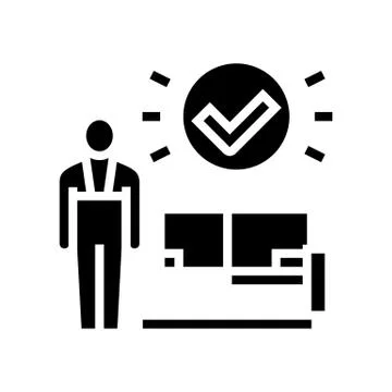 Remove couch glyph icon vector illustration Stock Illustration