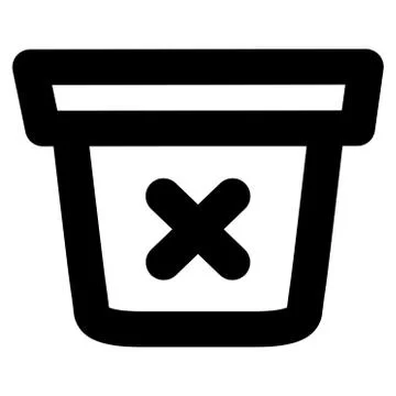 Remove Data Stroke Vector Icon Stock Illustration