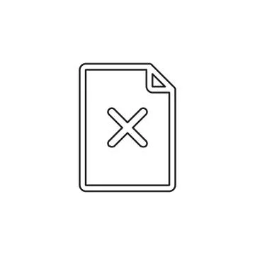 Remove document icon Stock Illustration