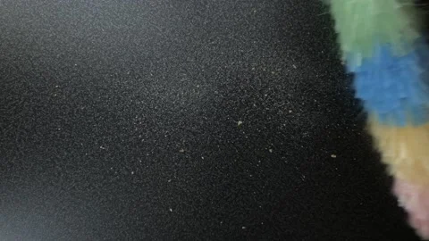 Remove dust from surface by static feather duster Stock Footage 121687722