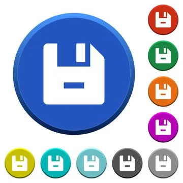 Remove file beveled buttons Illustrazione stock