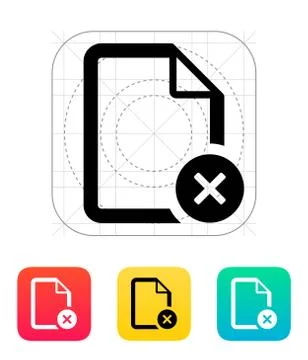Remove file icon. 스톡 일러스트