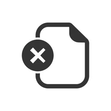 Remove File Icon Stock Illustration