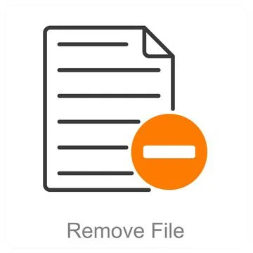 Remove File Stock Illustration