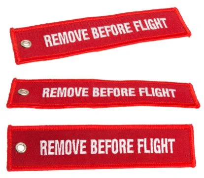 Remove before flight Stock Photos