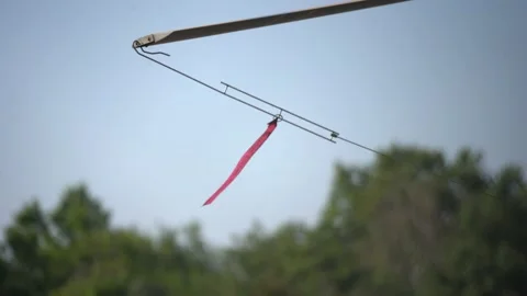 Remove before flight tag on aircraft Stock Footage 153444929