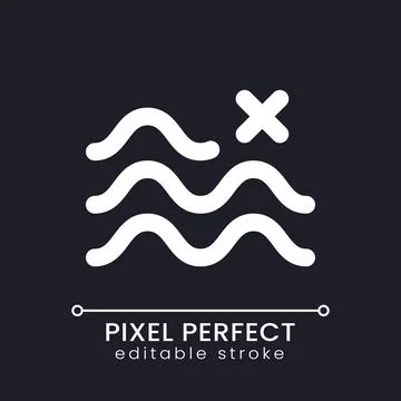 Remove float effect pixel perfect white linear ui icon for dark theme 스톡 일러스트