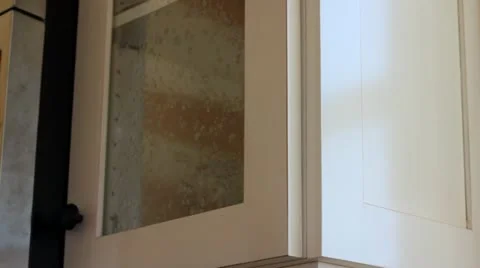 Remove glasses from cupboard Video stock 12663435