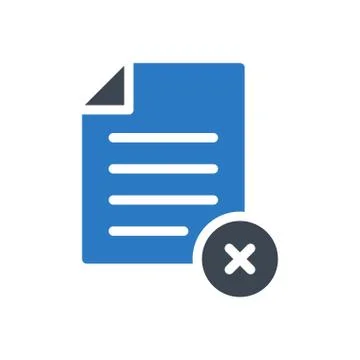 Remove glyph color icon Illustrazione stock