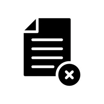 Remove glyph flat icon Illustrazione stock