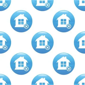Remove house sign pattern Stock Illustration