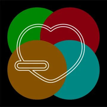 Remove lover vector icon Stock Illustration