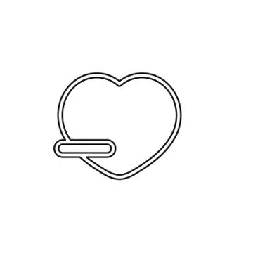 Remove lover vector icon Stock Illustration