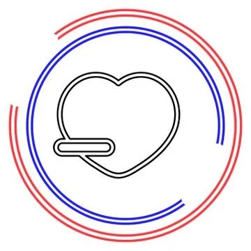 Remove lover vector icon Stock Illustration