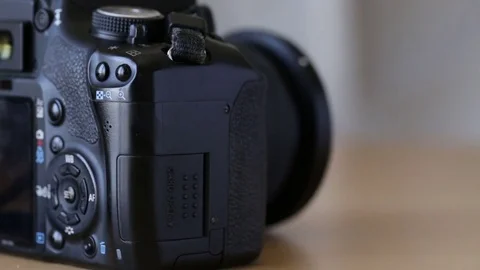 Remove the memory card from slot, into the camera. Stock Footage 81038250