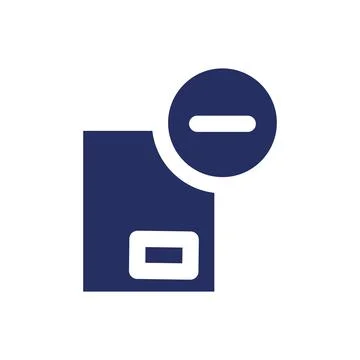 Remove from parcel black glyph ui icon 스톡 일러스트