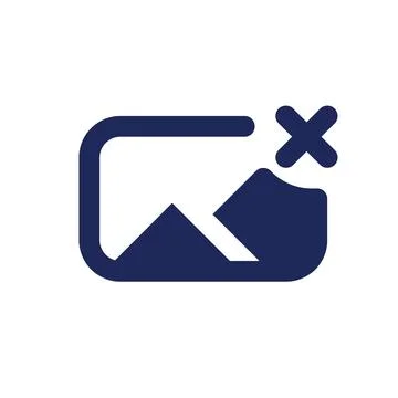 Remove photo file black pixel perfect solid ui icon Stock-Illustration
