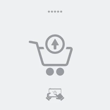 Remove product from cart Stock Illustration