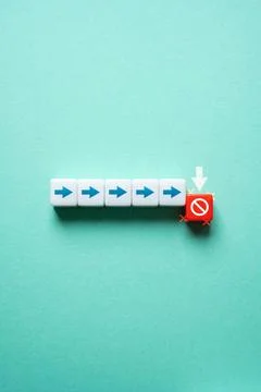 Remove restrictions. Ensure progress of the process. Hinder progress. Exce... Stock Photos
