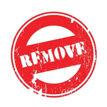 Remove rubber stamp Stock Illustration