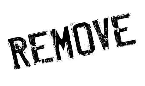 Remove rubber stamp Stock Illustration