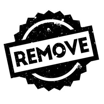 Remove rubber stamp Illustrazione stock