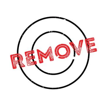 Remove rubber stamp Stock Illustration