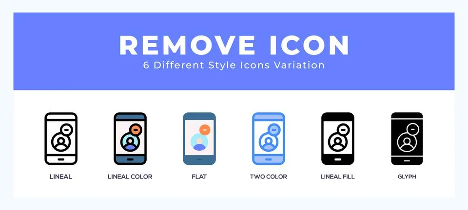 Remove set of vector icon. For web. and mobile app イラスト素材