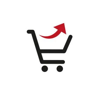 Remove from the shopping cart. icon. vector design Stock Illustration