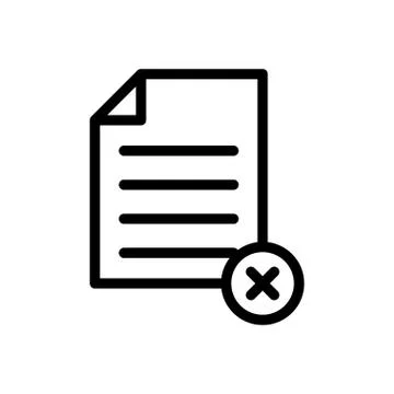 Remove thin line icon Illustrazione stock