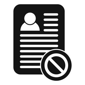 Remove user data icon simple vector. Delete service Stock Illustration