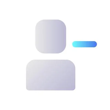 Remove user pixel perfect flat gradient two-color ui icon イラスト素材