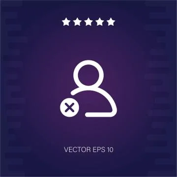 Remove user vector icon Stock Illustration