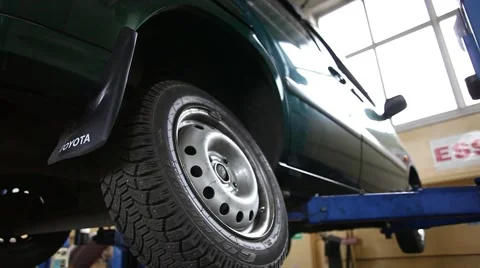 Remove the wheel from the vehicle Stock Footage 48843522