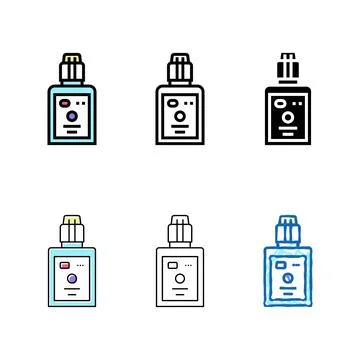 Remover for eyelashes color icon vector designs Stock Illustration