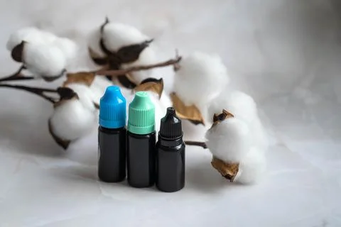 Removers for removing permanent makeup on a light background Stock Photos