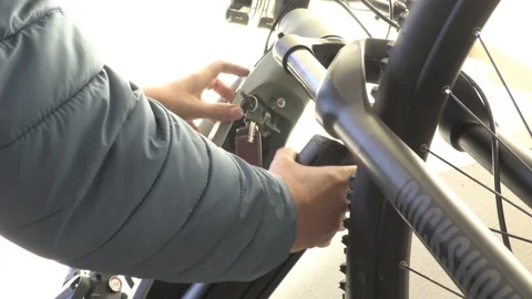 Removing Bike Battery Video stock 143655136