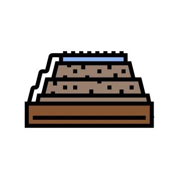 Removing copper from oxide ore color icon vector illustration Stock Illustration